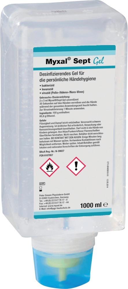 Imagen de Händedesinfektion Myxal Sept Gel,1000 ml Variofl.