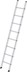 Bild von Alu-Anlegeleiter 8 Sprossen Leiterlänge 2,47 m Arbeitshöhe bis 3,60 m