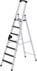Bild von Alu-Stehleiter 7 Stufen clip-step R13 Gesamthöhe 2,28 m Arbeitshöhe bis 3,65 m