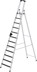 Imagen de Alu-Stehleiter 12 Stufen clip-step R13 Gesamthöhe 3,45 m Arbeitshöhe bis 4,80 m
