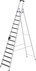 Bild von Alu-Stehleiter 14 Stufen clip-step R13 Gesamthöhe 3,95 m Arbeitshöhe bis 5,30 m