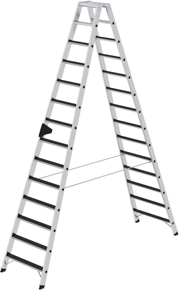 Imagen de Alu-Stehleiter 2x14Stufen clip-step R13 Gesamthöhe 3,25 m Arbeitshöhe bis 4,80 m