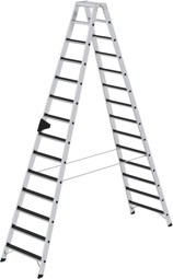 Bild von Alu-Stehleiter 2x14Stufen clip-step R13 Gesamthöhe 3,25 m Arbeitshöhe bis 4,80 m