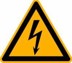Bild von Warnschild Folie SL 15 mm Warnung vor gefährlicher elektrischerSpannung 500Stk.pro Rolle