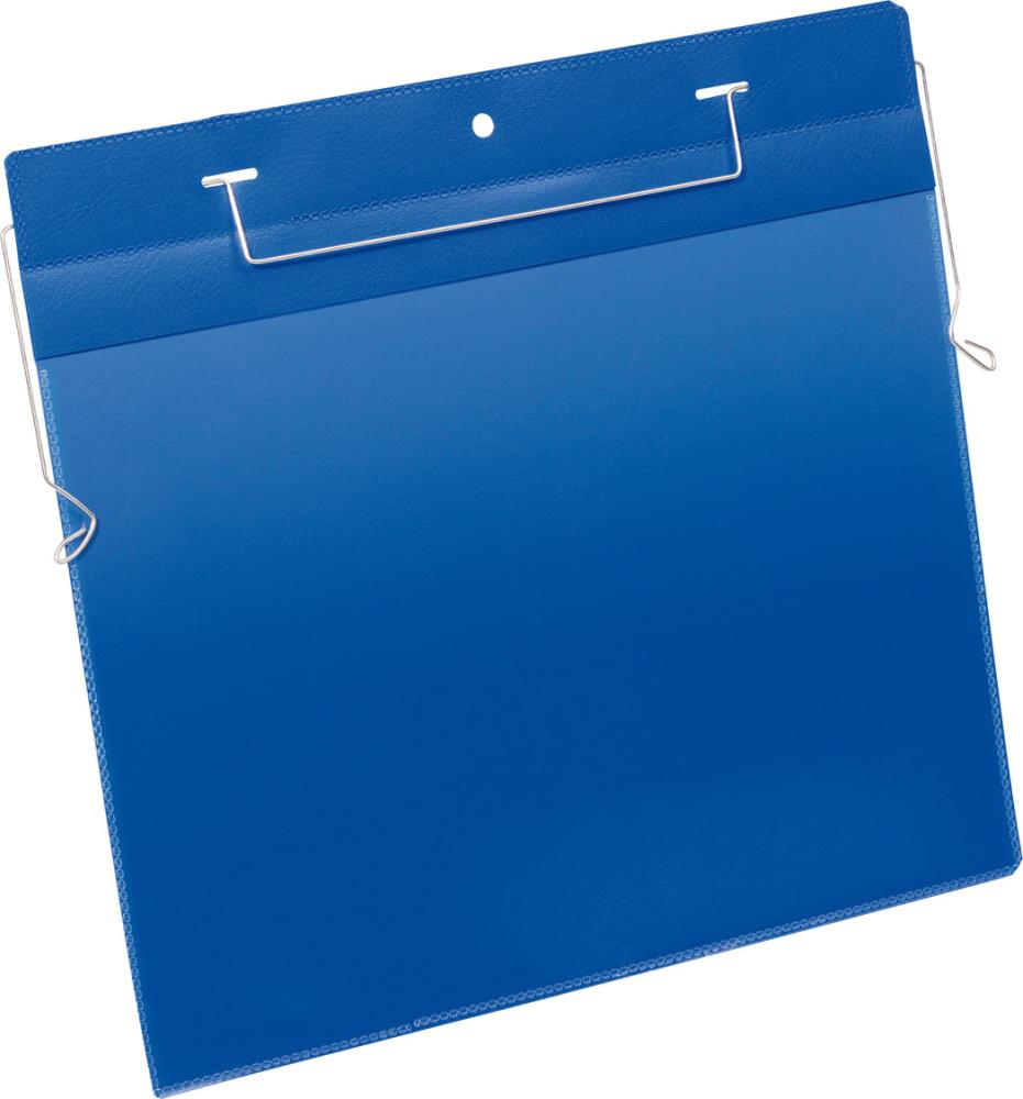 Picture of Dokumententasche B210xH297 mm A4 hoch blau mit Drahtbügel VE 50 Stück