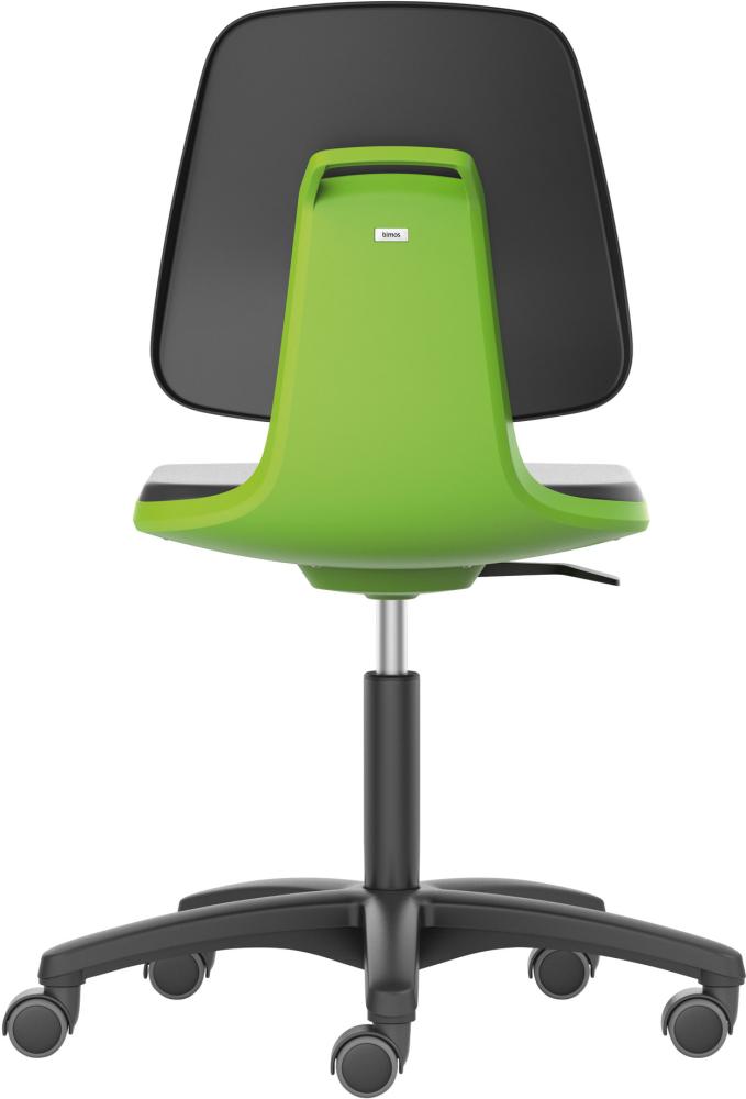 Imagen de Bimos Arbeitsstuhl Labsit 2, PU grün Sitzhöhe 450-650 mm mit Rollen