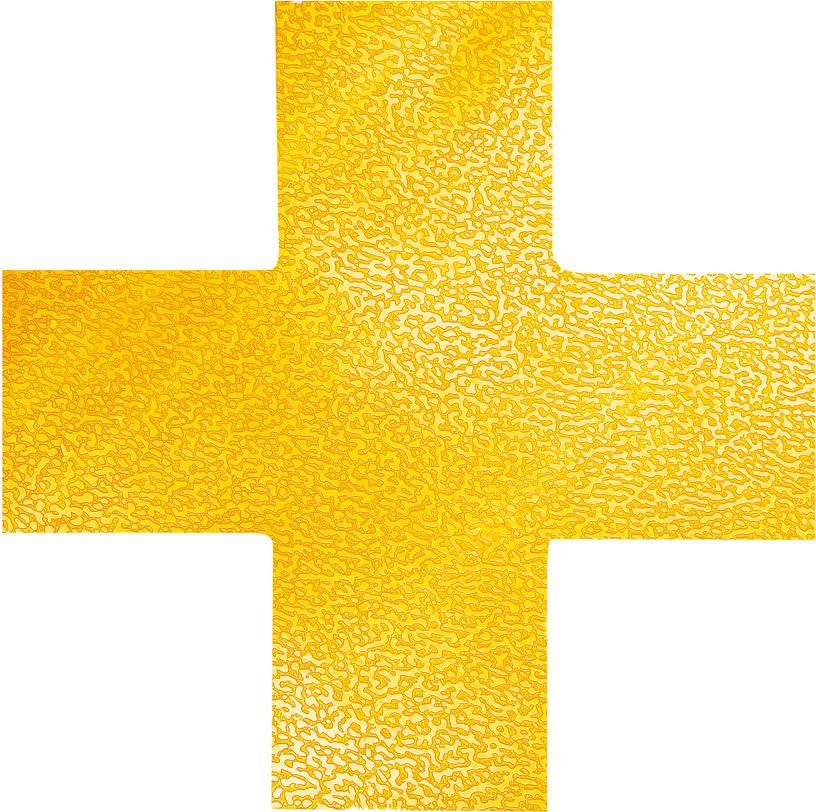 Imagen de Stellplatzmarkierung Form "Kreuz" gelb selbstklebend
