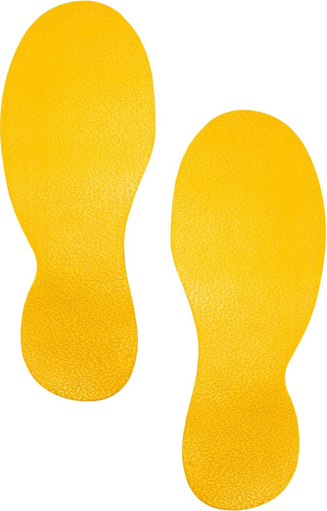 Imagen de Bodenmarkierung Form "Fußabdruck" gelb selbstklebend