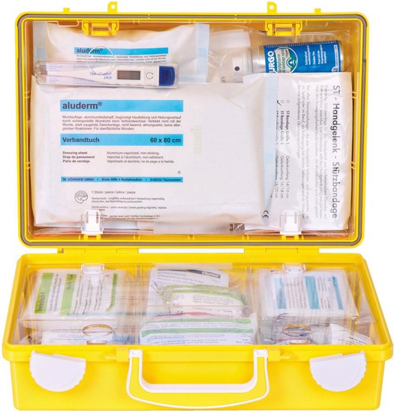 Imagen de Erste-Hilfe-Koffer Extra Büro, DIN 13157, gelb