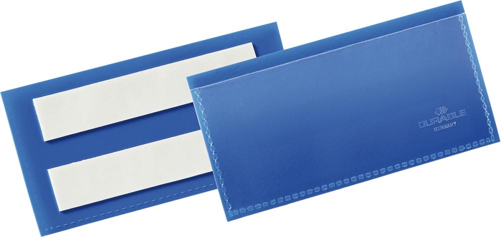 Imagen de Etikettentasche B100xH38 mm blau, selbstklebend VE 50 Stück