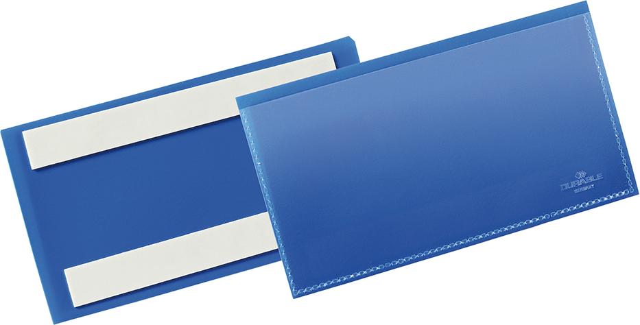 Imagen de Etikettentasche B150xH67 mm blau, selbstklebend VE 50 Stück