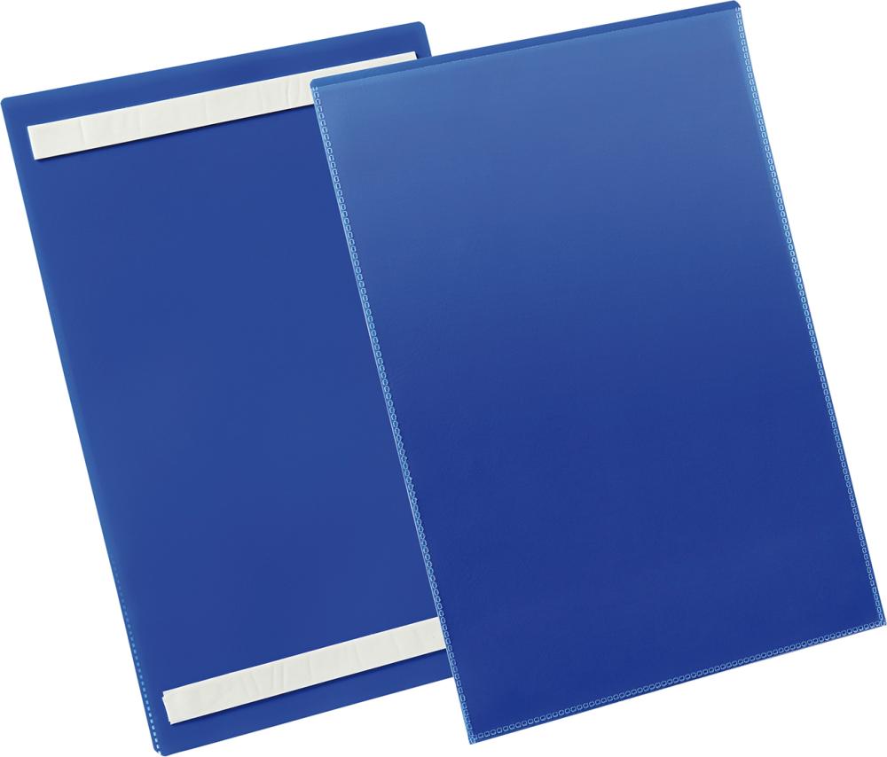Imagen de Etikettentasche B210xH297 mm A4 hoch blau, selbstklebend VE 50 Stück