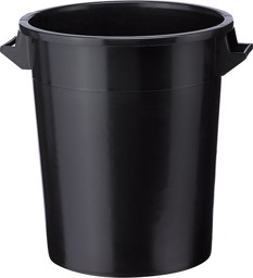 Bild von Kunststoff-Tonne schwarz Inhalt: 75 Liter