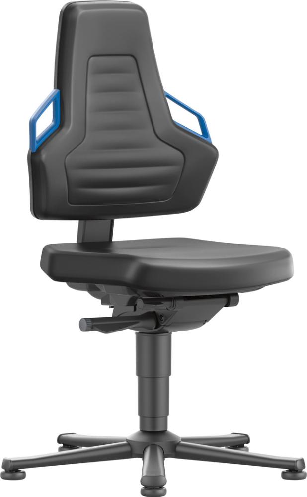 Imagen de Bimos Arbeitsstuhl Nexxit 1 Griff blau Sitzhöhe 450-600 mm Kst. schwarz,mit Gleiter