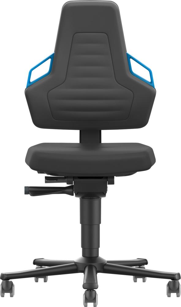 Imagen de Bimos Arbeitsstuhl Nexxit 2 Griff blau Sitzhöhe 450-600 mm Integr. schw.,mit Rollen