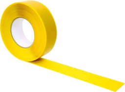 Bild von Bodenmarkierungsband B75mmxL33mxS0,16mm PVC gelb VE 5 Rollen