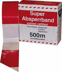 Picture of Absperrband 500 m-Rolle rot/weiß geblockt