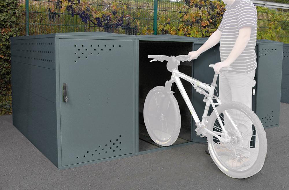 Picture of Fahrradgarage Bike Box 1G850x2050x1350 mm, RAL7016