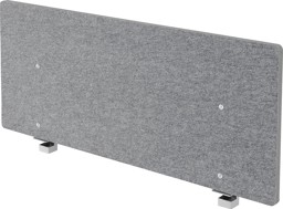 Bild von Akustik-Trennwand ARW12 für 120er Tisch grau-meliert, Filzoptik