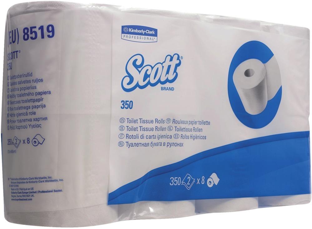 Picture of SCOTT 350 Toilet-Tissue 3lag. hochweiß 6x350Blatt