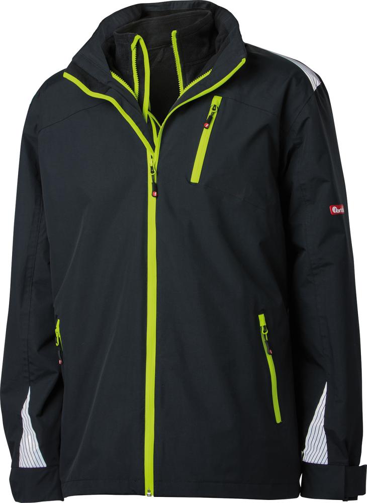 Picture of FORTIS 3-in-1Jacke 24, schw./lime