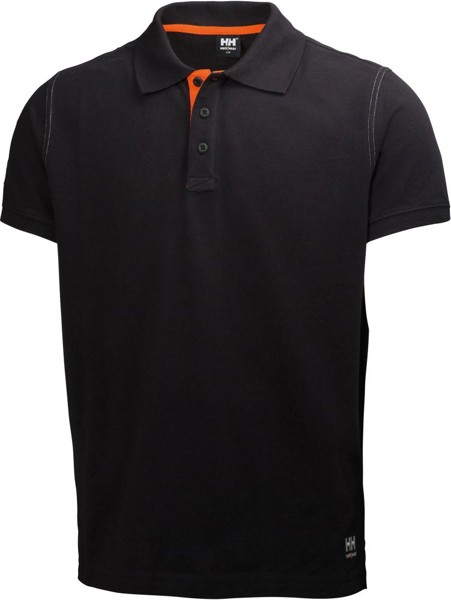 Bild von Polo-Shirt Oxford, Gr. XL, schwarz