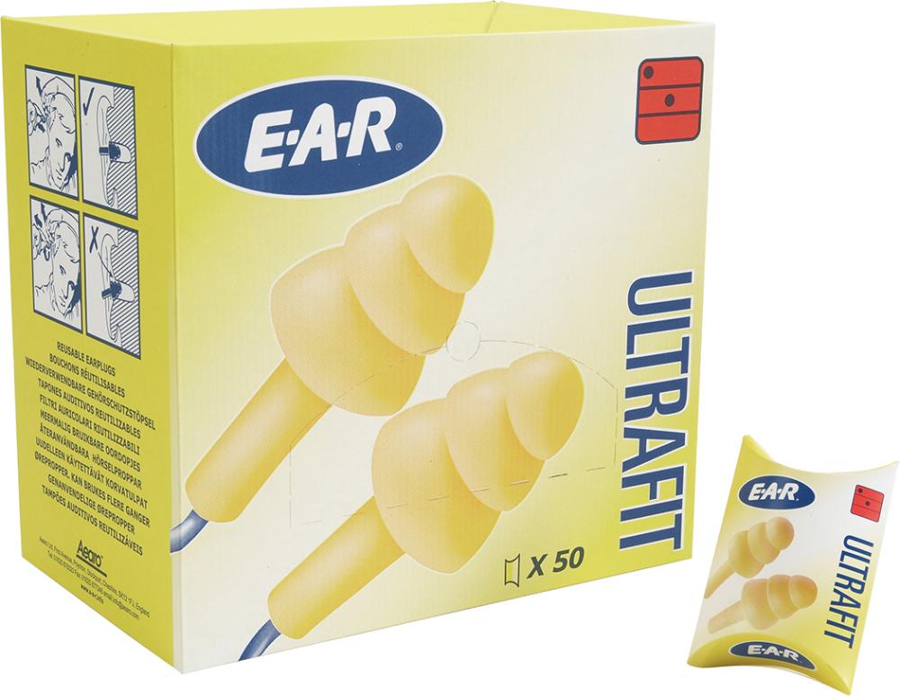 Bild von 3M™ Gehörschutzstöpsel »E-A-R™ Ultrafit™« und  »E-A-R™ Ultrafit™ Box«