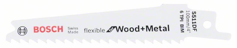 Bild für Kategorie S 511 DF Flexible for Wood and Metal Säbelsägeblätter