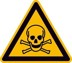 Bild von Warnschild Folie SL 200 mm Warnung vor giftigen Stoffen