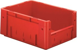 Picture of Sichtlagerkasten rot B300xT400xH175 mm Auflast 500kg, VE 4 Stk. ohne Griffloch