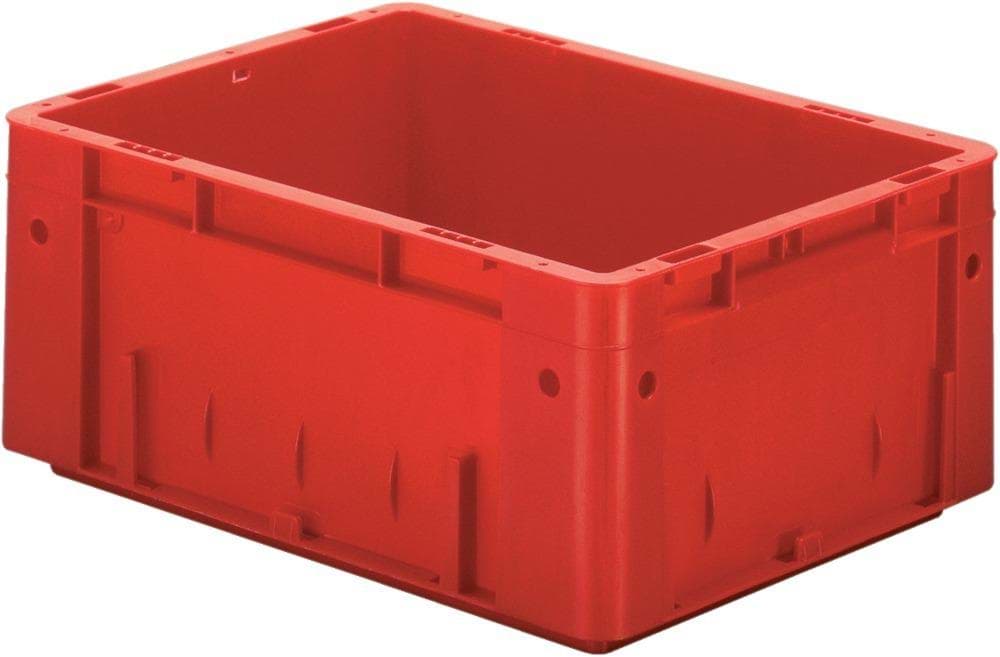 Imagen de Transport-Stapelkasten B400xT300xH175 mm rot Auflast 600kg ohne Griffloch