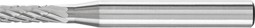 Bild von Hartmetall Frässtift Zylinder ZYA Ø 04x13 mm Schaft-Ø 6 mm Z3P universal mittel kreuzverzahnt