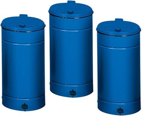 Imagen de Abfallbehälter m.Pedal H700 mm D450 mm blau