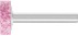 Bild von STEEL Schleifstift Zylinder Ø 20x6 mm Schaft-Ø 6 mm A46 für Stahl- und Stahlguss