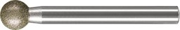 Bild von Diamant-Schleifstift Kugel Ø10,0mm Schaft-Ø6 mm D126 (mittel) zum Gravieren und Entgraten