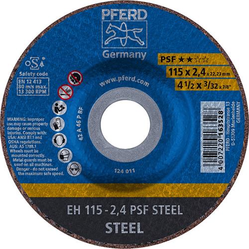 Bild von Trennscheibe EH 115x2,4x22,23 mm gekröpft Universallinie PSF STEEL für Stahl