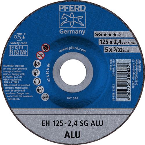 Bild von Trennscheibe EH 125x2,4x22,23 mm gekröpft Leistungslinie SG ALU für Alu