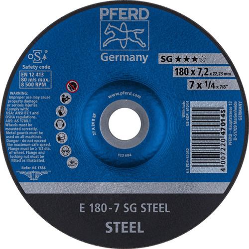 Imagen de Schruppscheibe E 180x7,2x22,23 mm Leistungslinie SG STEEL für Stahl
