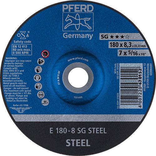 Imagen de Schruppscheibe E 180x8,3x22,23 mm Leistungslinie SG STEEL für Stahl