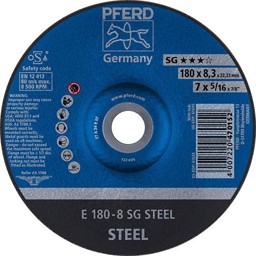 Bild von Schruppscheibe E 180x8,3x22,23 mm Leistungslinie SG STEEL für Stahl