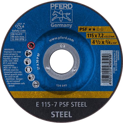 Imagen de Schruppscheibe E 115x7,2x22,23 mm Universallinie PSF STEEL für Stahl