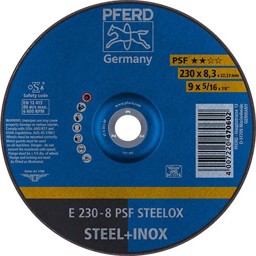 Bild von Schruppscheibe E 230x8,3x22,23 mm Universallinie PSF STEELOX für Stahl/Edelstahl