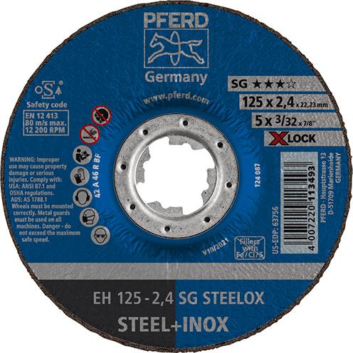 Bild von Trennscheibe EH 125x2,4 mm X-LOCK gekröpft Leistungslinie SG STEELOX für Stahl/Edelstahl