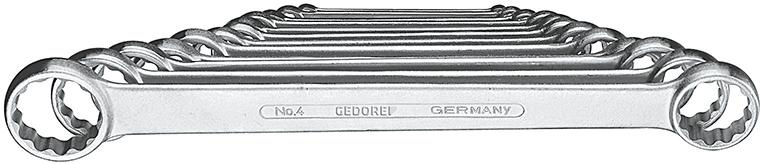 Imagen de Doppelringschlüssel-Satz DIN837B 6-32mm 12-teilig in Karton Gedore