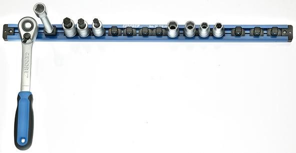 Bild von Steckleiste für 16Stück Stecknüsse 1/2"-4kant 580mm Gedore