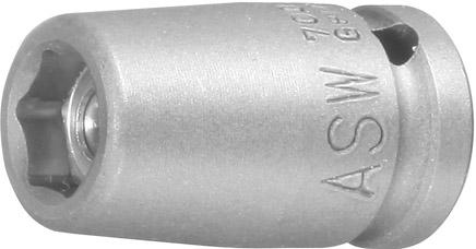 Bild von Kraft- Steckschlüsseleinsatz mit Magnet 1/4" 7mm ASW