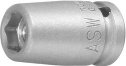 Bild von Kraft- Steckschlüsseleinsatz mit Magnet 1/4" 13mm ASW