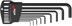 Imagen de Winkelschraubendreher- Satz im Handhalter 9-teilig 1,5-10mm phosphatiert Wiha