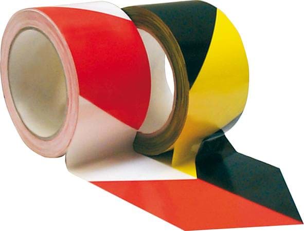 Imagen de Warnmarkierungsband PVC selbstklebend 60mmx66m rot/weiss