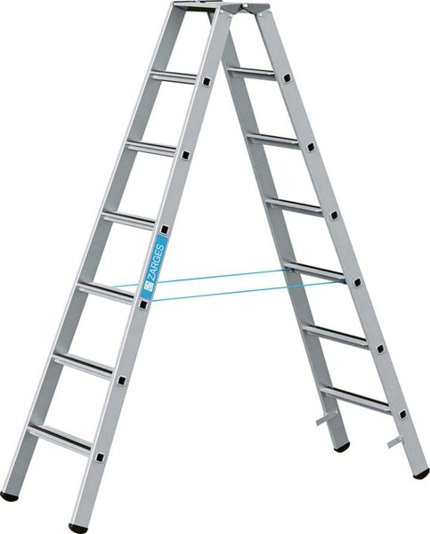 Picture of Stufenleiter Saferstep B 2x7 Stufen Leiterlänge 1,98 m Arbeitshöhe 3,30 m